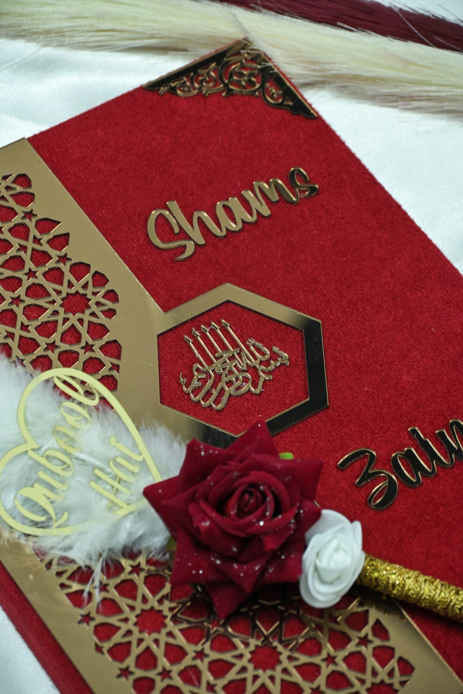 Star Design Nikah Nama Red &Navy Blue - Image 5